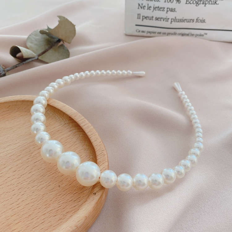 Χειροποίητο Στέμμα με πέρλες για πριγκίπισσες Λευκό