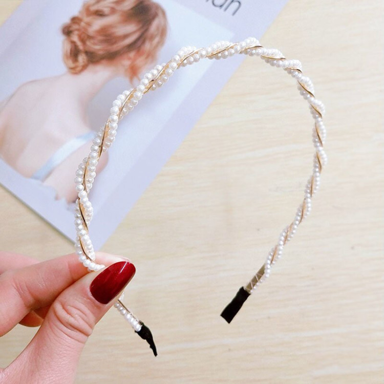 Χειροποίητο Στέμμα με πέρλες για πριγκίπισσες Κρεμ Λευκό