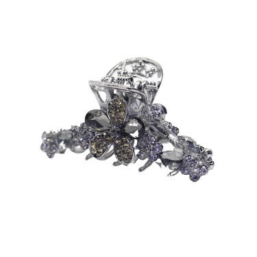 Κοκαλάκι για τα μαλλιά με κρυστάλλους Μαύρο