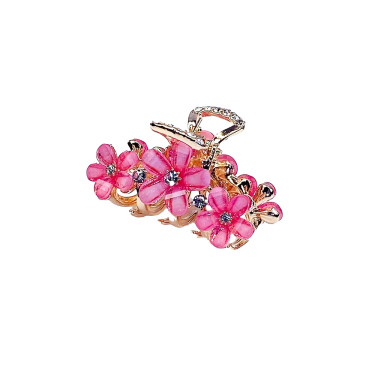 Κοκαλάκι για τα μαλλιά με κρυστάλλους Ροζ