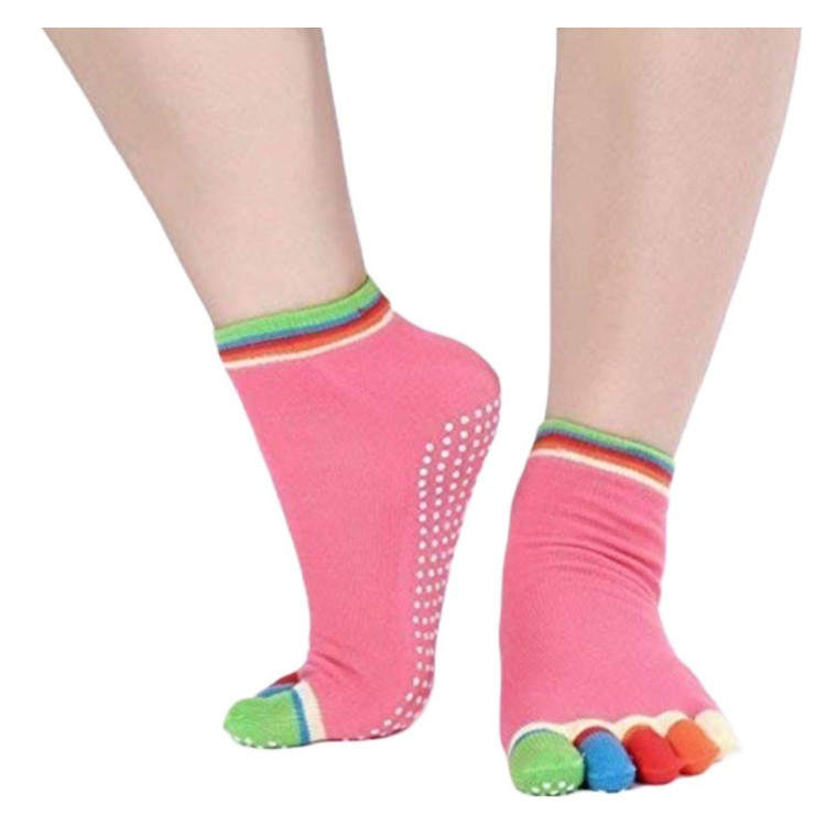 Αθλητικές Κάλτσες Αντιολισθητικές για Yoga και Pilates - Ροζ