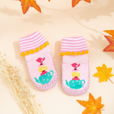 Θερμαντικά Βρεφικά αντιολισθητικά καλτσάκια απαλό ροζ