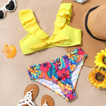 2 κομμάτια παιδικό Mαγιό - Κίτρινο