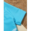Shark Print Beach Swimsuit Light Blue