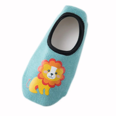 Παιδικά αντιολισθητικά καλτσάκια Λιονταράκι - Γαλάζια