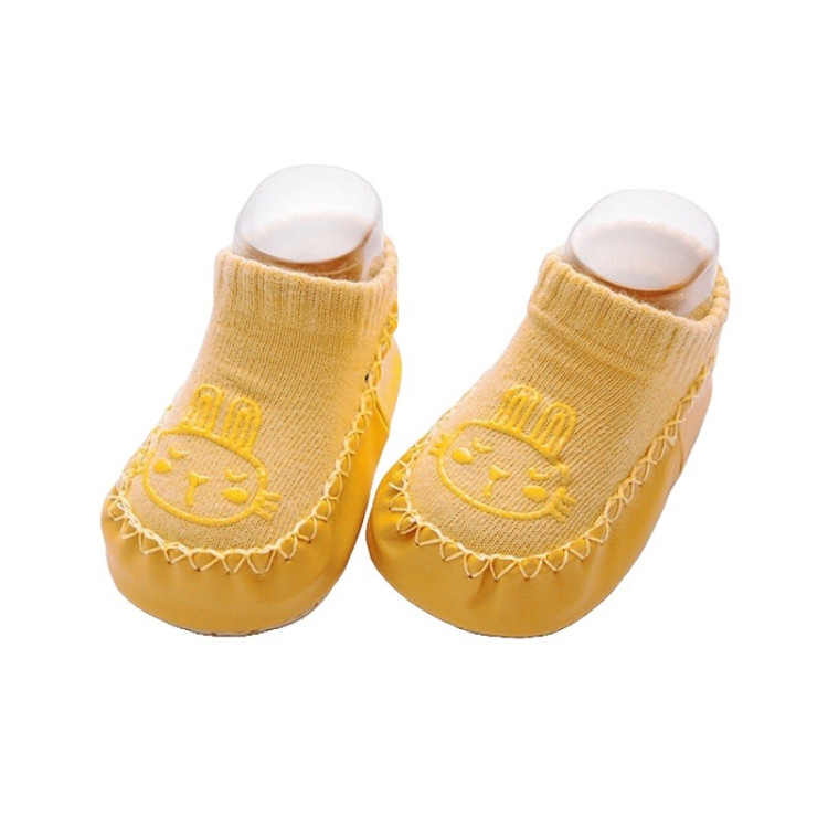 Αντιολισθητικά Παντοφλοκαλτσάκια Κίτρινα