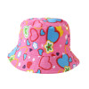 Allover Print Camouflage Bucket Hat - Hot Pink