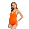 Maternity One Piece Swimsuit - Orange