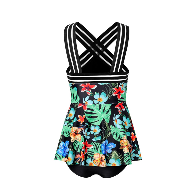 Μαγιό εγκυμοσύνης Floral - Μαύρο