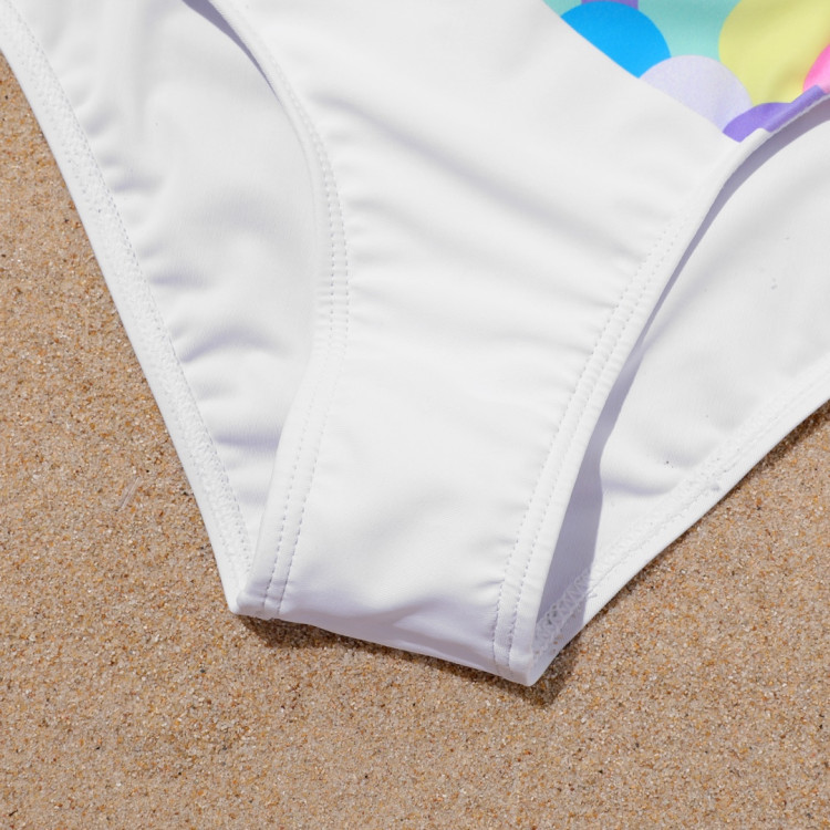 Παιδικό μαγιό γοργόνα για κοριτσάκια Λευκό 2 Κομμάτια