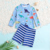 Σετ από 2 κομμάτια - παιδικό μαγιό Μπλε για αγοράκια Δεινόσαυρος