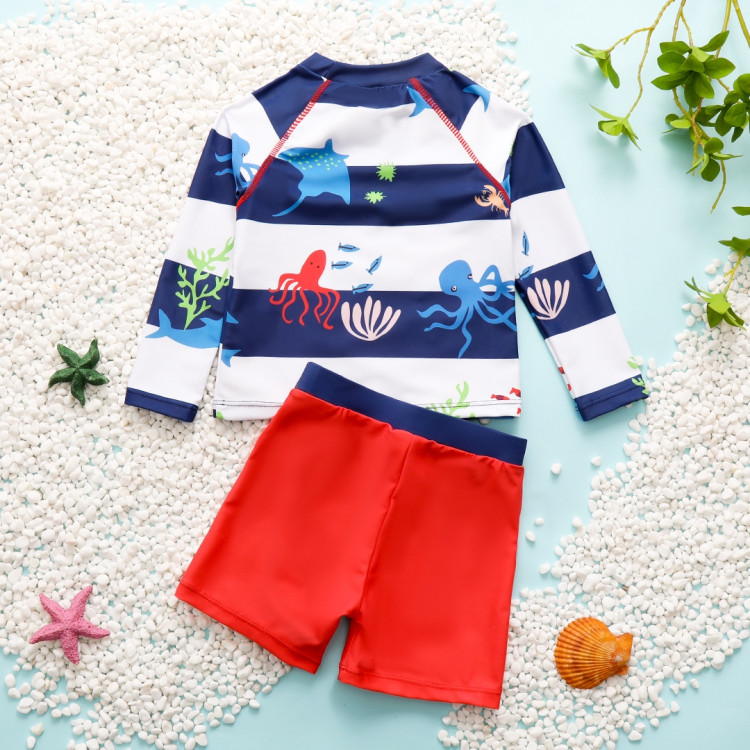 Σετ από 2 κομμάτια - παιδικό μαγιό για αγοράκια Χταπόδι