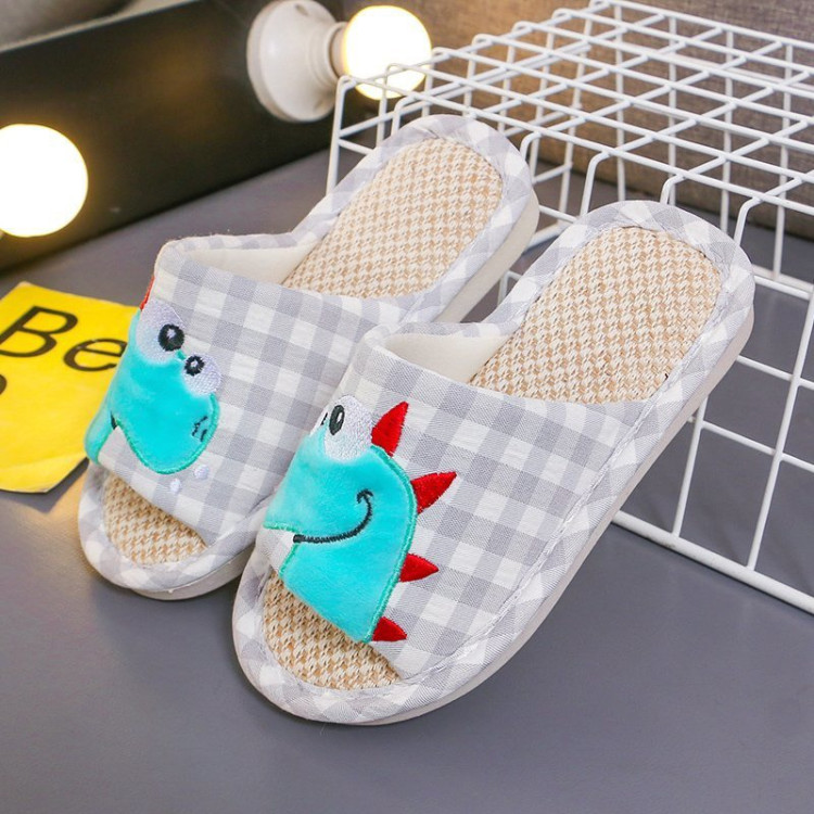 Ανατομικές παιδικές παντόφλες χρώμα Γρι