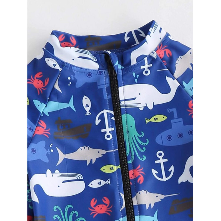 Ολόσωμο παιδικό μαγιό για αγοράκια Μπλε