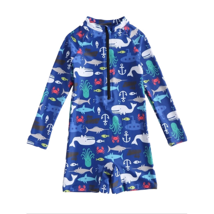 Ολόσωμο παιδικό μαγιό για αγοράκια Μπλε