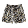 Halter Leopard Print Swimsuit -  Khaki