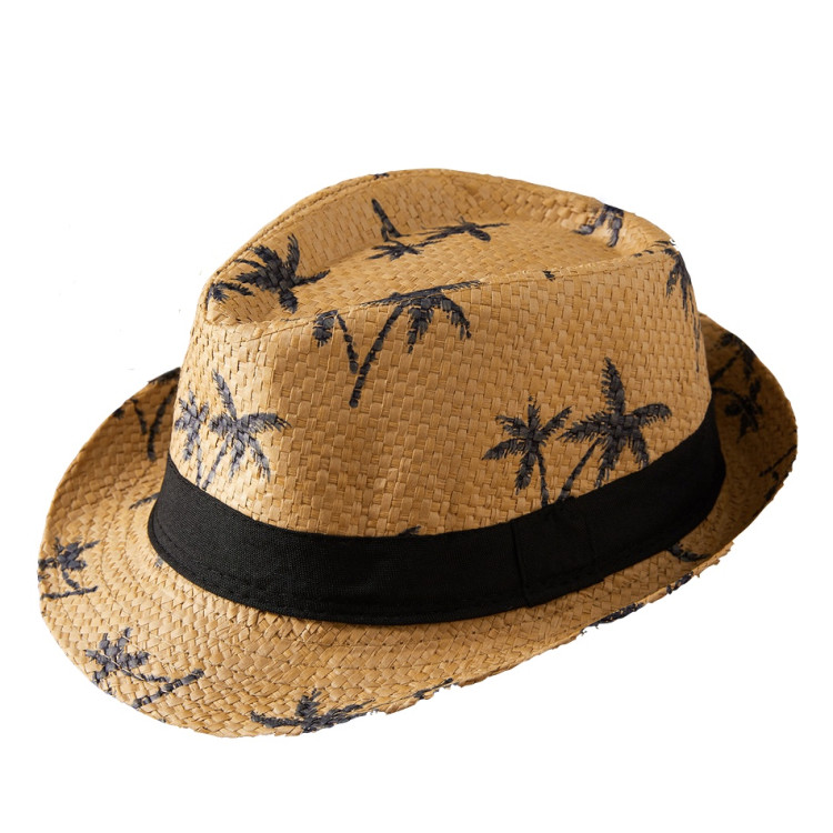 Coconut Tree Beach Hat - Shaki