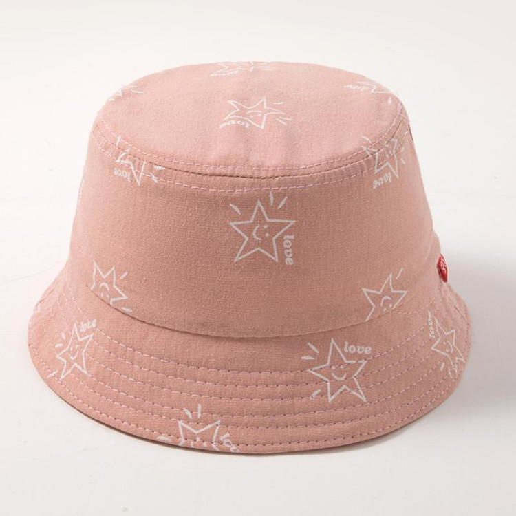 Toddler Stars Print Hat - Pink