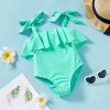 Tank Solid Swimsuit - Light Green