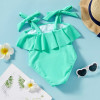 Tank Solid Swimsuit - Light Green