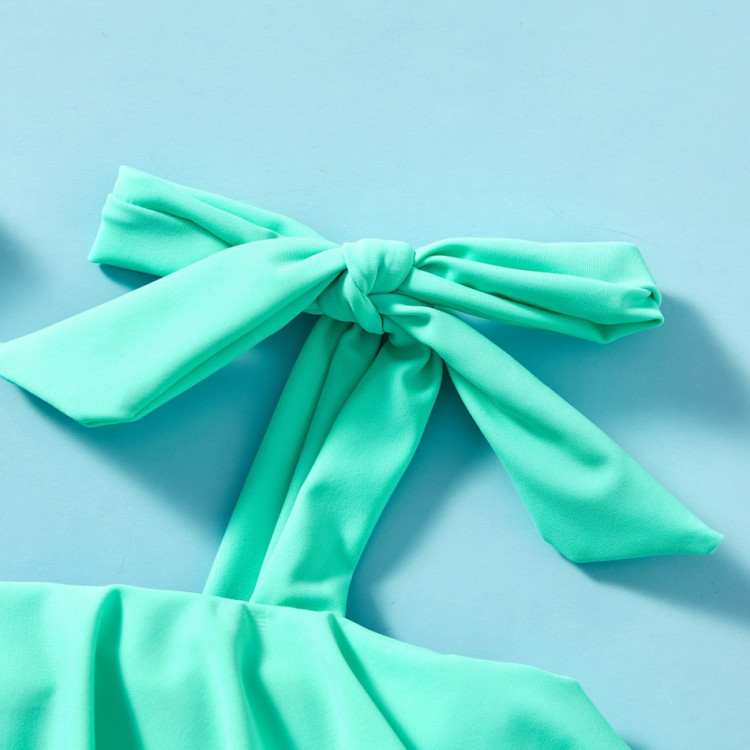 Tank Solid Swimsuit - Light Green