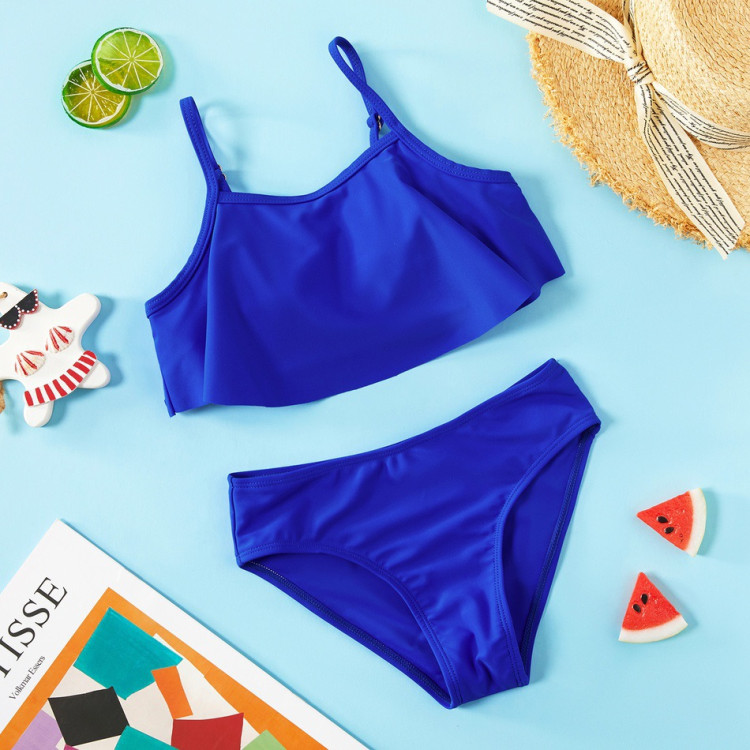 Girl Tank Swimsuit - Blue