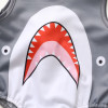 2pcs Baby Boy Sea Shark Cute Swimsuit - Grey