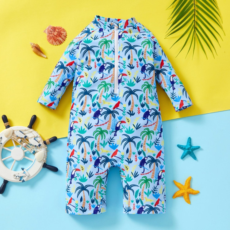 Μπλε Ολόσωμο παιδικό μαγιό για αγοράκι