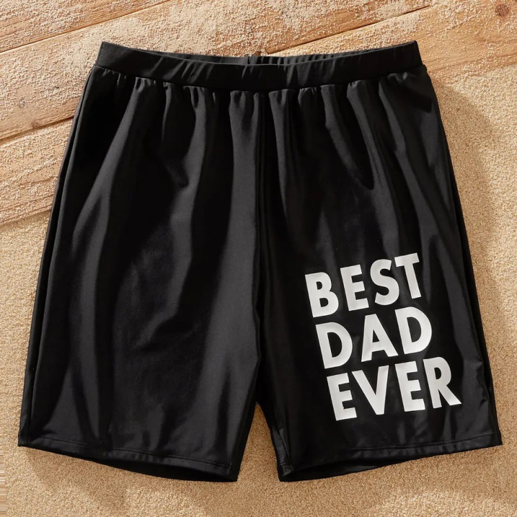 Μαγιό αντρικό Best Dad Ever - Μαύρο