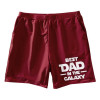 Μαγιό αντρικό Best Dad in the Galaxy - Κόκκινο