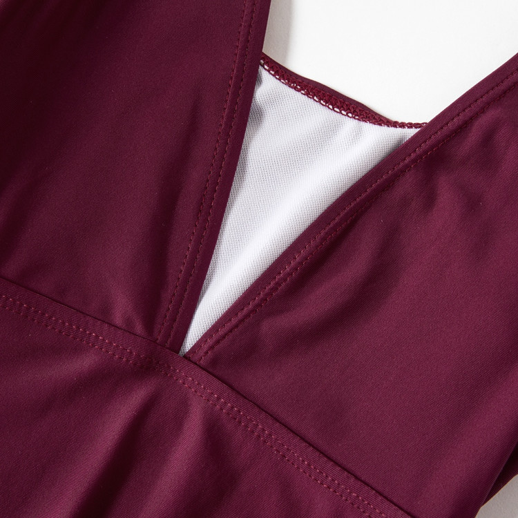 Μαγιό για την Μαμά ή την κόρη Κόκκινο Burgundy