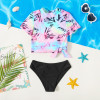 3-piece Girl Geometric Print Swimsuit - Multi-color