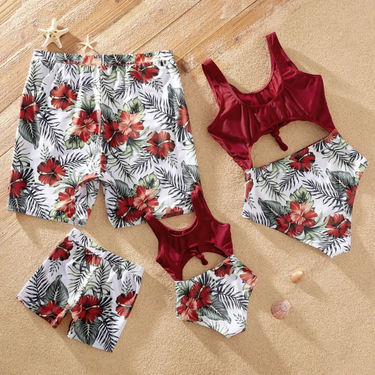 Matching Swimsuit - Tropical Floral