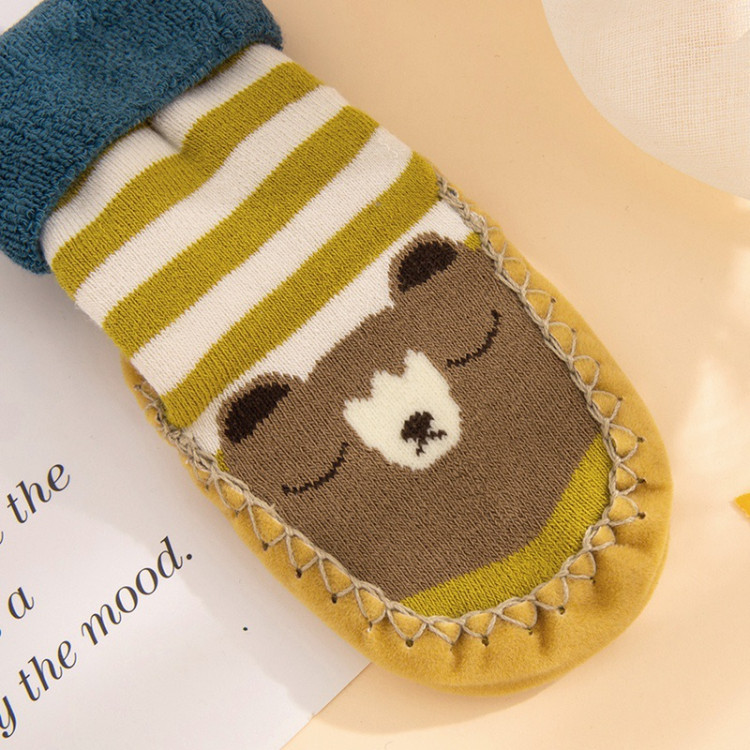 Βρεφικά αντιολισθητικά καλτσάκια Κίτρινα