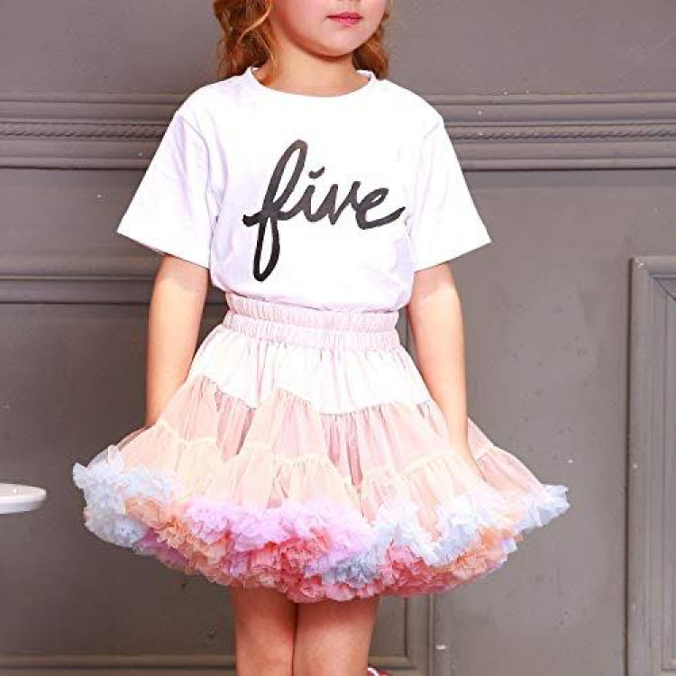 Φούστα Παιδική tutu - Πολύχρωμη ροζ