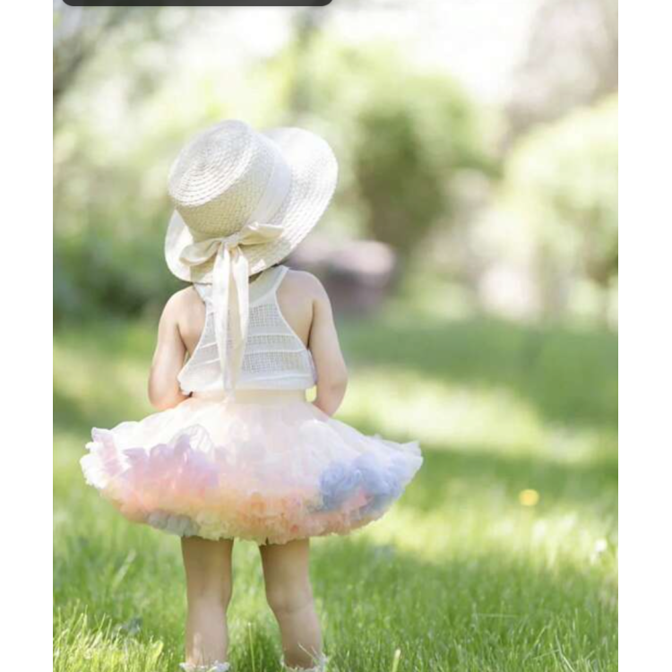 Tutu Girls skirt - Multi Yellow