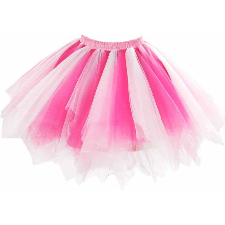 Φούστα Παιδική tutu - Λευκή - Ροζ