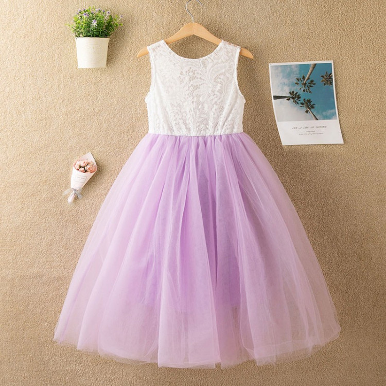 Girl Dress Princess Purple