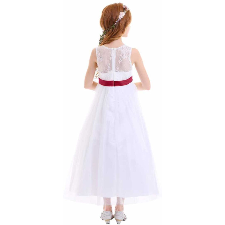 Φορεματάκι Λευκό με κόκκινο παιδικό