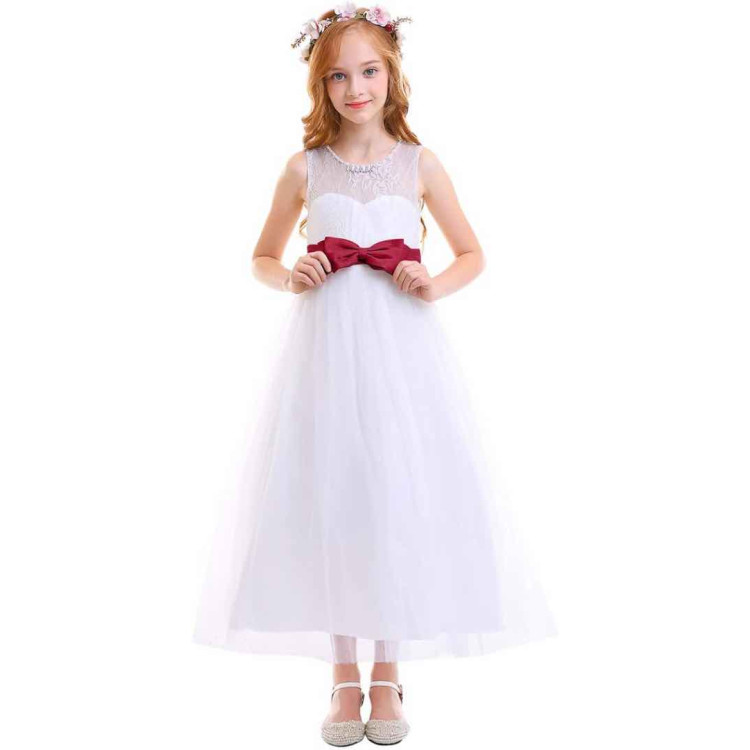 Φορεματάκι Λευκό με κόκκινο παιδικό