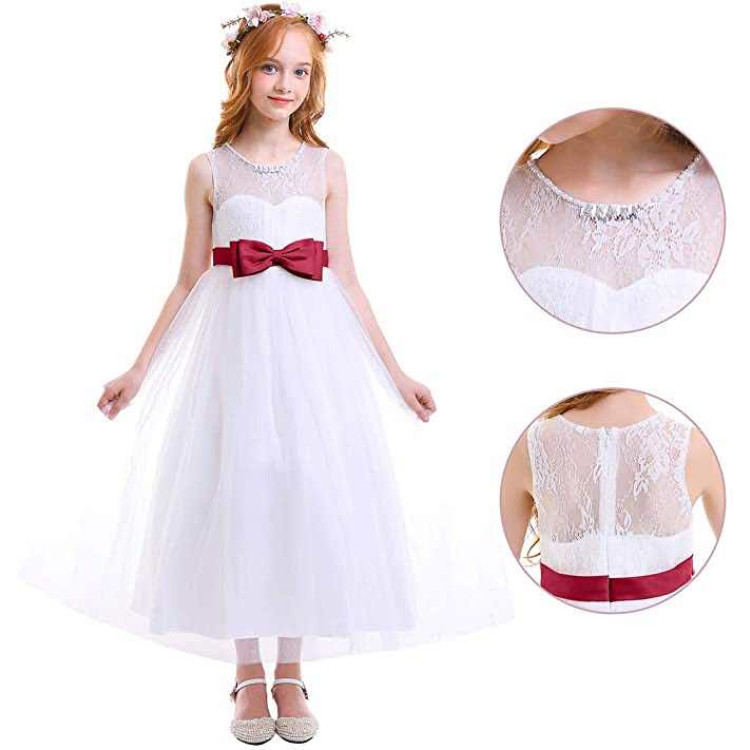 Φορεματάκι Λευκό με κόκκινο παιδικό