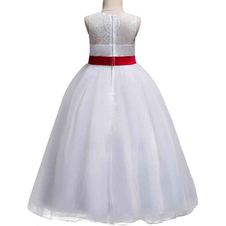 Φορεματάκι Λευκό με κόκκινο παιδικό