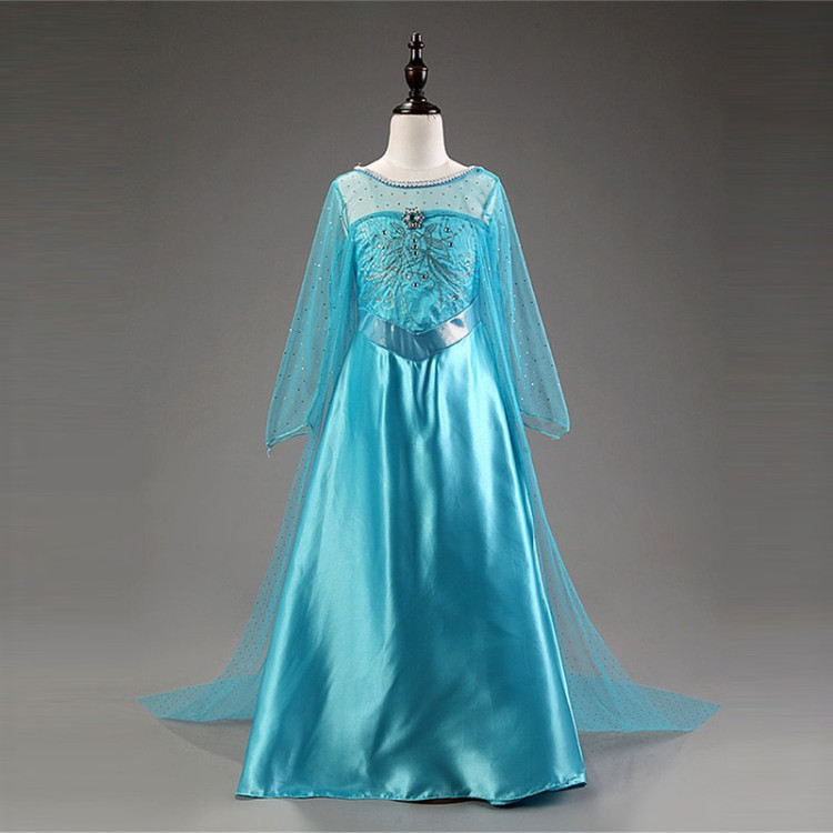 Πριγκίπισσα του πάγου Παιδική στολή Μπλε