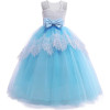 Princess Girl Dress For Event Light Blue