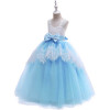 Πριγκιπικό Φορεματάκι παιδικό για Event Γαλάζιο