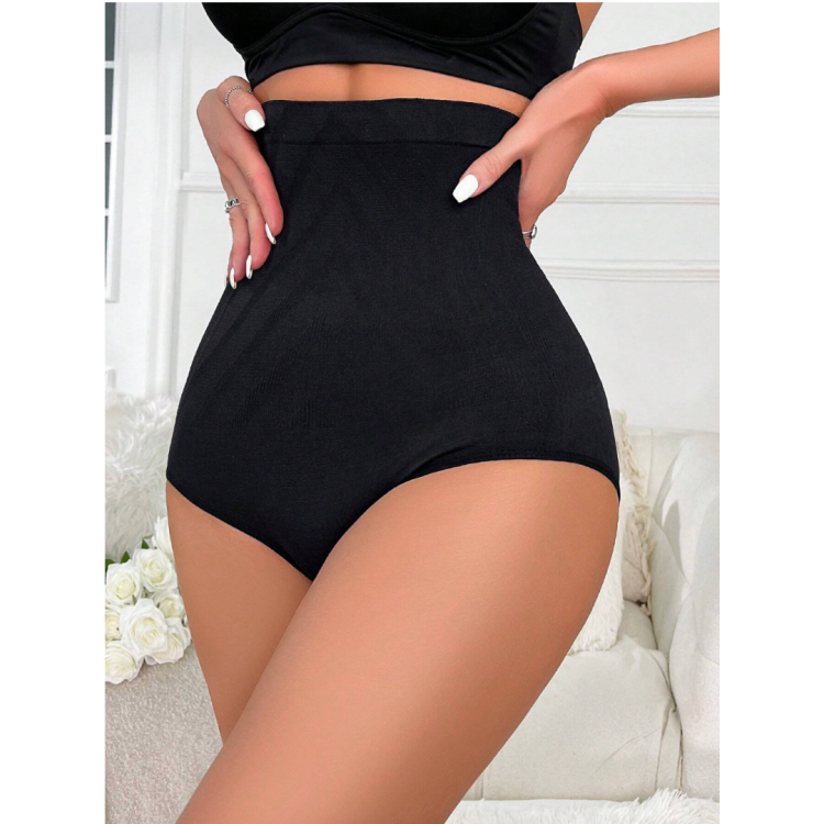 Κορσές ελαστικός για σύσφιξη μέσης και κοιλιάς ψηλός  - Μαύρος