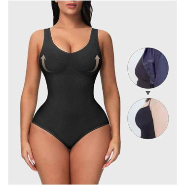 Ολόσωμος Κορσές σύσφιξη- Μαύρος