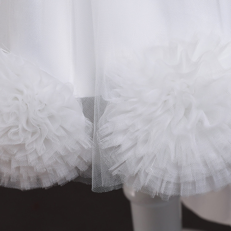 Παιδικό Φορεματάκι με ουρά για Events - Λευκό