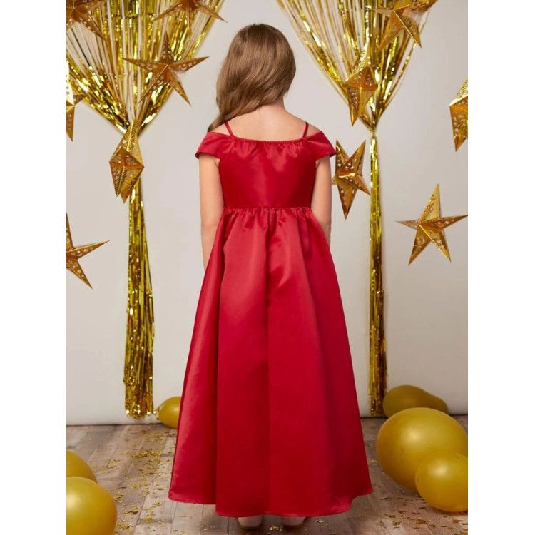 Φόρεμα Παιδικό μακρύ για πάρτι - Κόκκινο