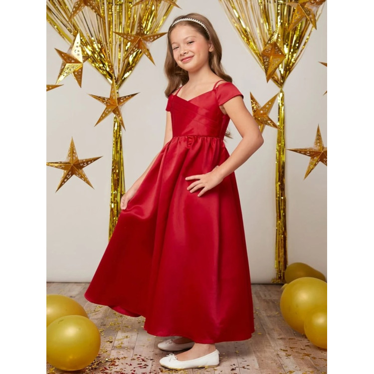 Φόρεμα Παιδικό μακρύ για πάρτι - Κόκκινο